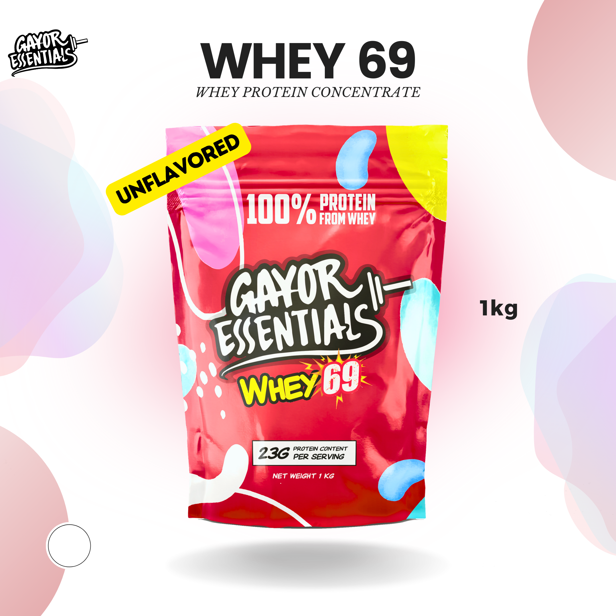 Whey 69 Unflavored - Whey Protein Concentrate 1kg
