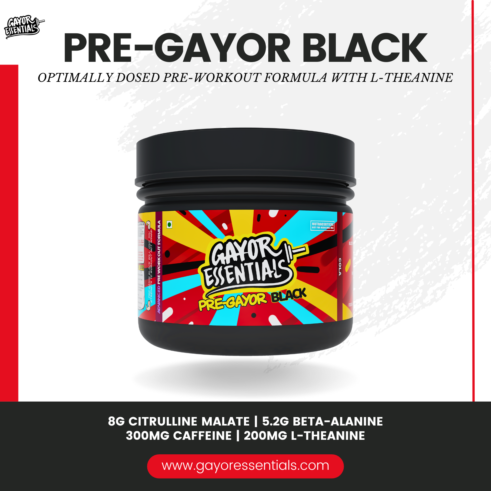 Pre Gayor Black + Pump Gayor Black