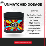 Pre Gayor Black (Properly Dosed Advanced Pre-Workout Formula with L-Theanine)