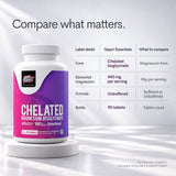 Chelated Magnesium Bisglycinate Unbuffered (440mg Elemental Magnesium)