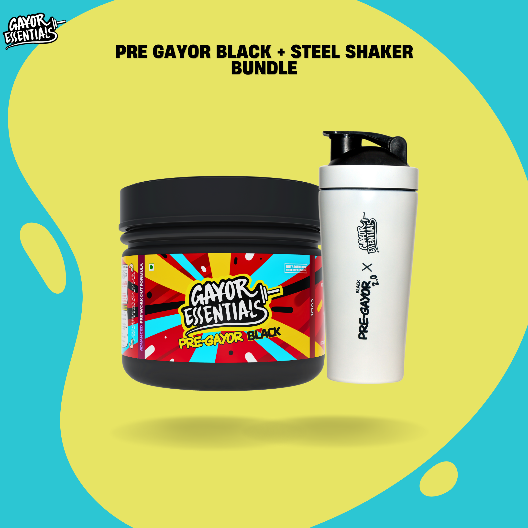 Pre Gayor Black + Steel Shaker Bundle