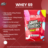 Whey 69 Unflavored - Whey Protein Concentrate 1kg