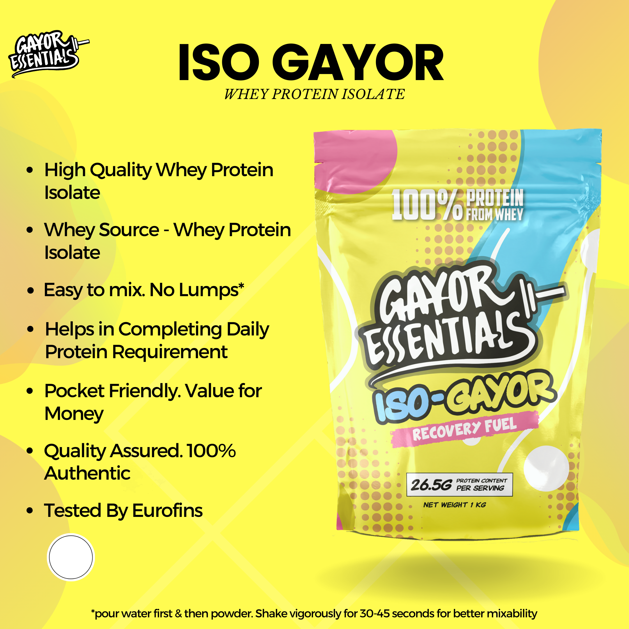Iso Gayor - Whey Protein Isolate 1kgx2