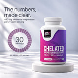 Chelated Magnesium Bisglycinate Unbuffered (440mg Elemental Magnesium)