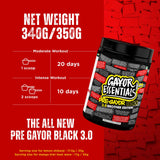 Pre Gayor Black 3.0 (Optimally Dosed Advanced Pre Workout Formula with 5 Patented Ingredients)